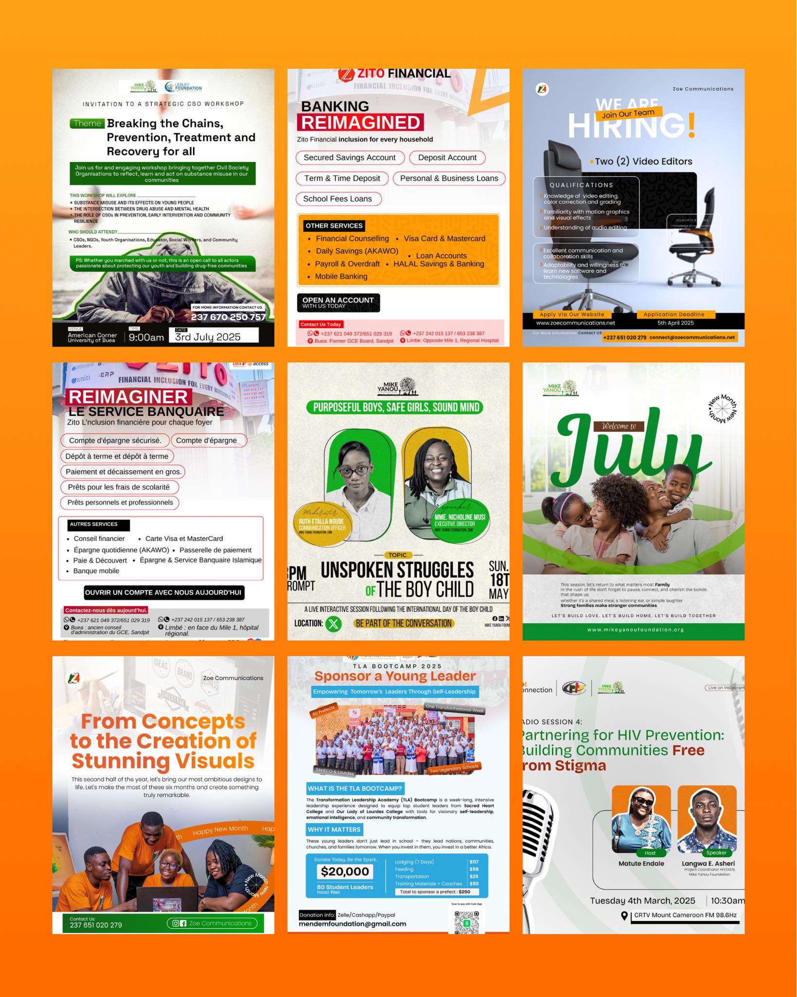 Flyers by zoe communications